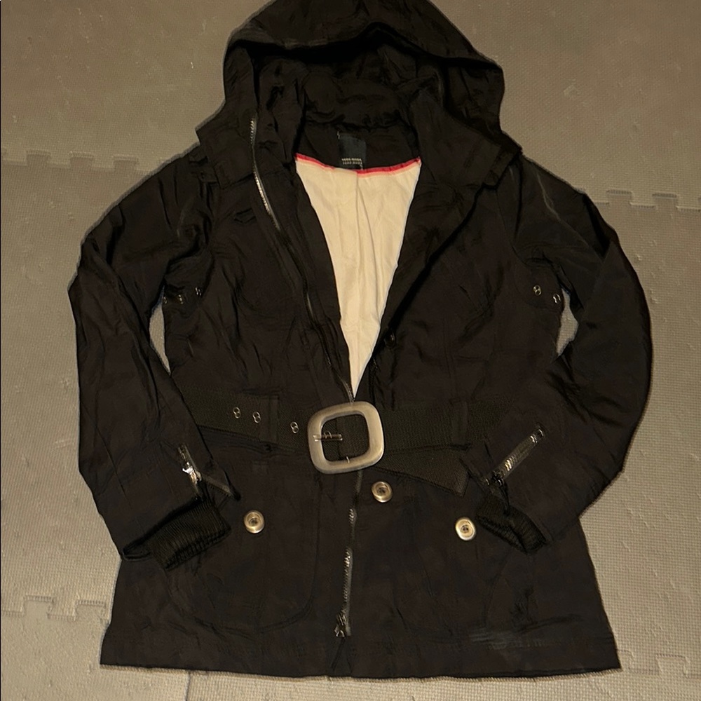 Women's Black Hooded Jacket